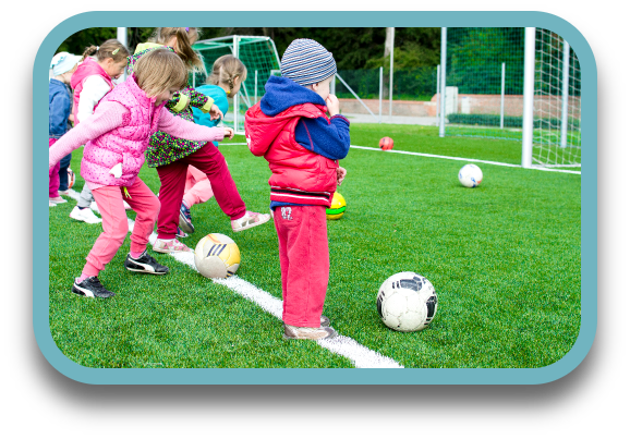 kids playing soccer
